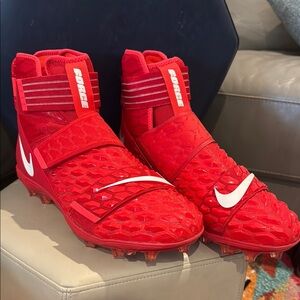 Men’s Size 14 Nike Force Savage Elite 2 Football Cleats Red AH3999-600 NEW